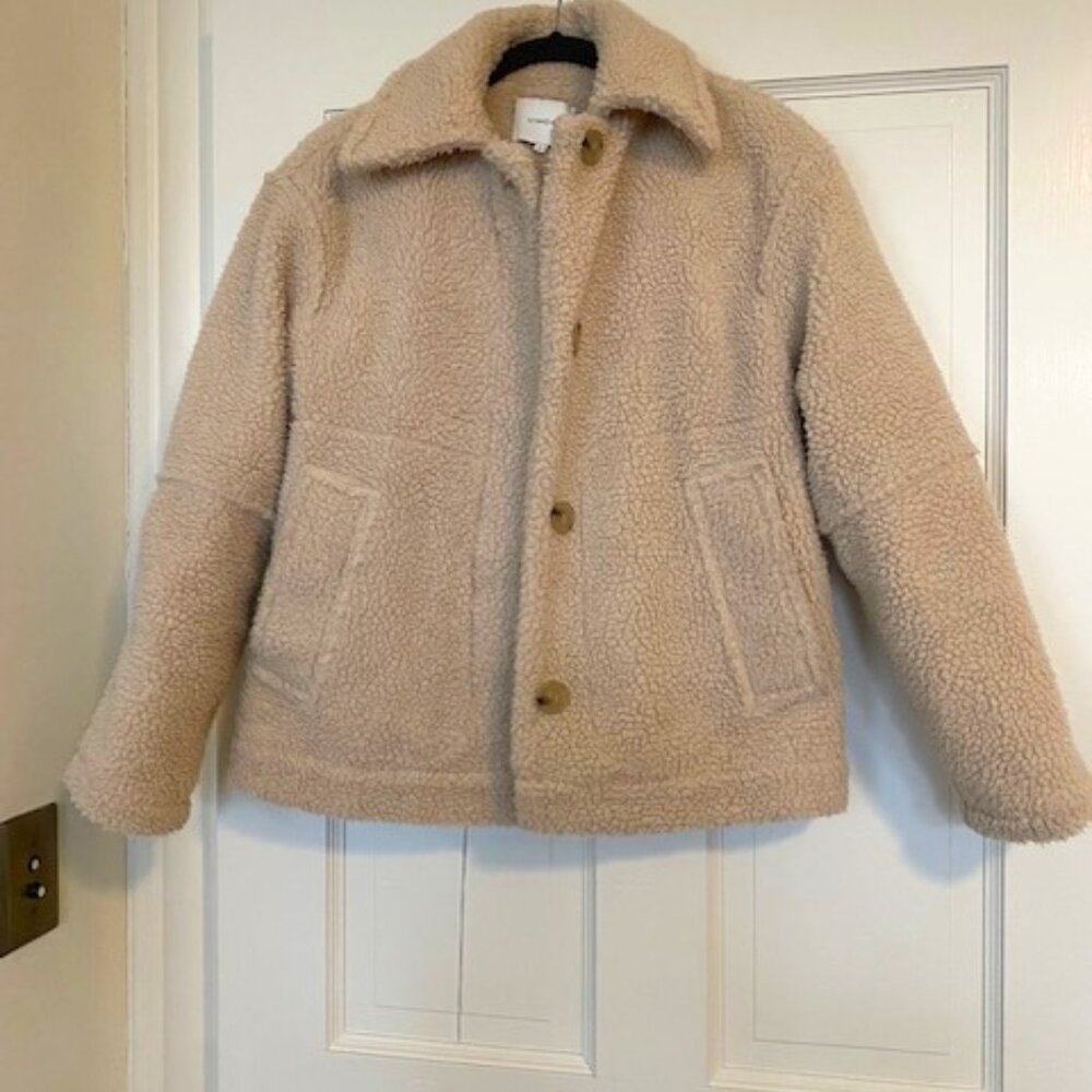 Vince Sherpa Faux Fur Teddy Jacket SZ XS